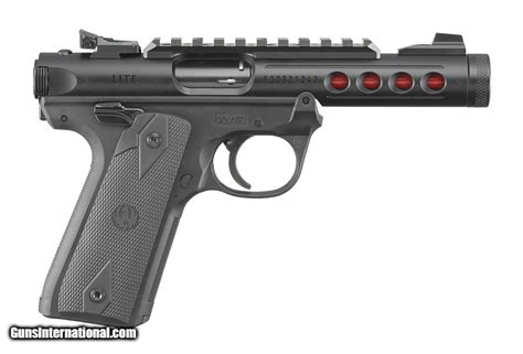 Ruger Mark Iv 2245 Lite 22 Lr 44 Threaded Usmc Red Black 10 Rds 43942 For Sale