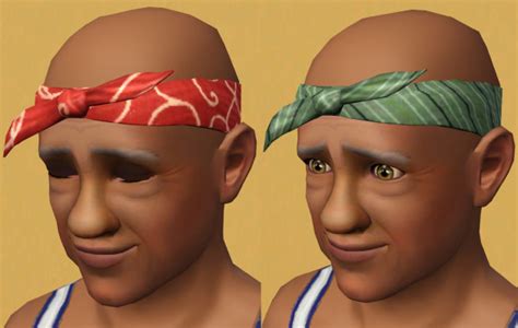 Headband Tupac Shakur Bandana By Necrodog At Mod The Sims Sims 3 Hairs