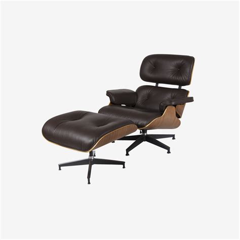 Lounge Chair Ottoman Black Version By Vitra Design Charles Ray Eames