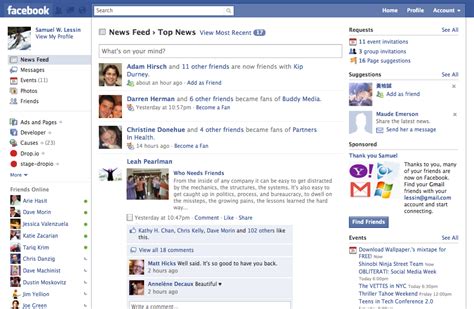 Live Blog A Rundown On Facebook S New Redesign VentureBeat