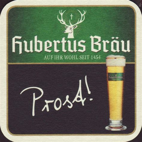 Beer Coaster Coaster Number 5 2 Brewery Hubertus Brau City Laa