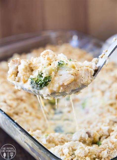 Cheesy Chicken Broccoli And Rice Casserole Like Mother Like Daughter