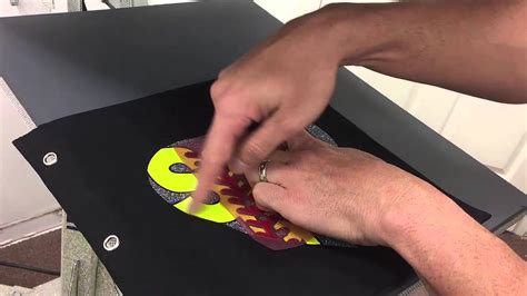 How To Heat Press A Color Design With Rhinestones And Heat Transfer