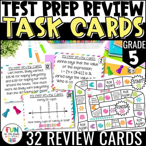 Place Value Task Cards Game Math Review Fun In Th Grade More