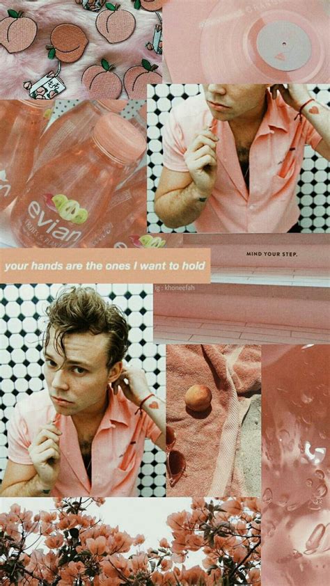 Ashton X Peach Colour X Lockscreen Lockscreen Ashtonirwin Peach