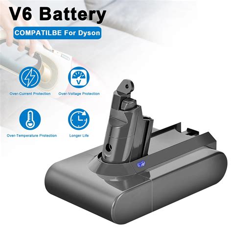 Turpow Mah V Replacement Battery Li Ion For Dyson V Dc Dc