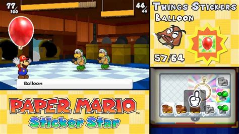 Paper Mario Sticker Star All 64 Things Animations Youtube