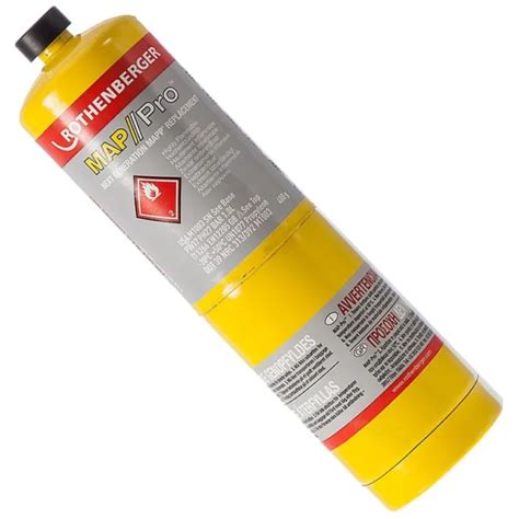 ROTHENBERGER MAPP MAP Pro Gas Cylinder For SuperFire Torch Yellow 35536