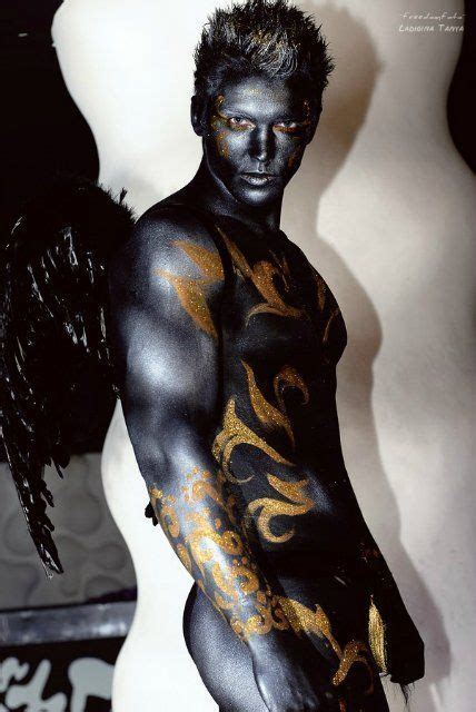 Black Gold Body Painting Men Body Painting Face And Body