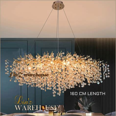 Jual Lampu Gantung ISLAND MODERN LUXURY CRYSTAL BRANCH 160 CM