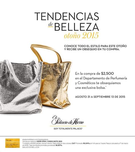 Bolsa GRATIS en la compra de $2,500 o más en El Palacio de Hierro