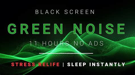 Green Noise Sound To Stress Relife Black Screen For Sleep Beat