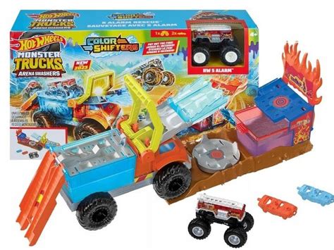 Игрушечный трек Hot Wheels Monster Trucks Arena Smashers Color Shifters ...