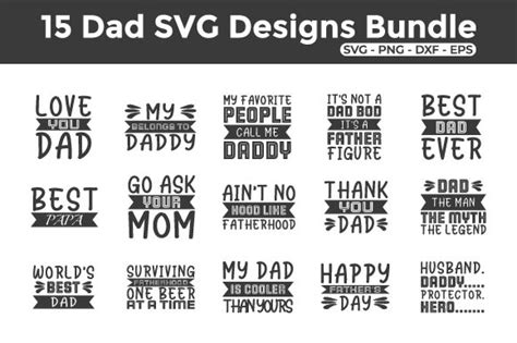 Father S Day Svg Designs Bundle 0002 Graphic By Chow Nazamur Rahman · Creative Fabrica