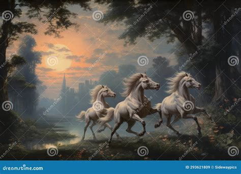 Elusive Centaurs Galloping through Moonlit Meadows - Generative AI ...