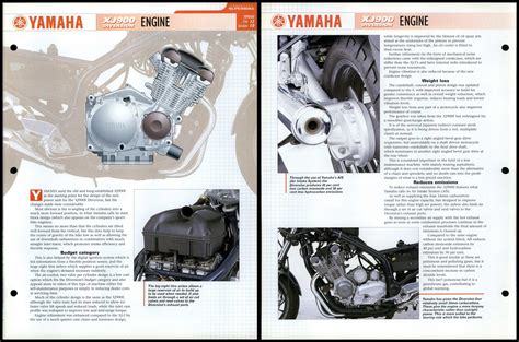 Yamaha Xj Diversion Engine Essential Superbike Data File Page