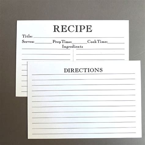 Personalized Recipe Cards Worksheets Library