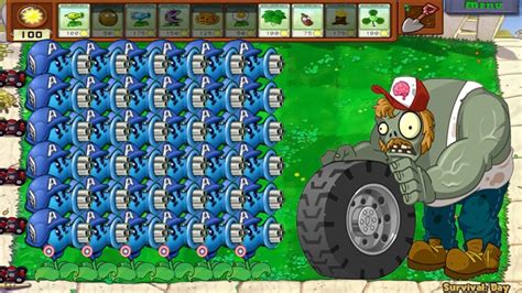 Super Dr Zomboss Vs 99 Gatling Pea Plants Vs Zombies Mod YouTube