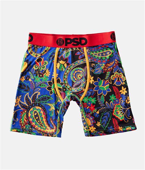 Psd Paisley Pop Stretch Boxer Briefs Mens Boxers In Multi Buckle