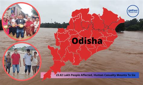 Heavy Rain In Odisha Death Toll Mounts To Six Over 2382 Lakh People Affected Pragativadi