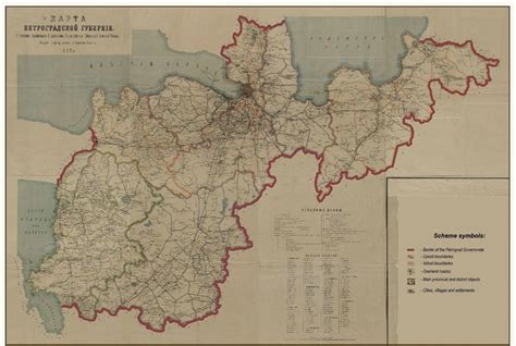 1916. "MAP OFTHE PETROGRAD GOVERNORATE. a. | Download Scientific Diagram