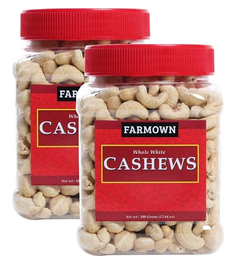 Farmown Whole Cashew Nut W Regular Size Cashews Kaju Kg Amazon In