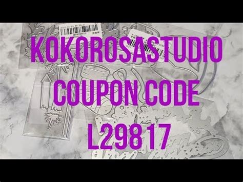 Kokorosastudio Coupon Code L29817 YouTube