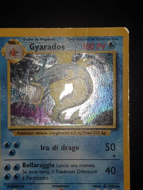 Pokemon Gyarados Set Base Rara Holo Unlimited Wizards Ita Ebay