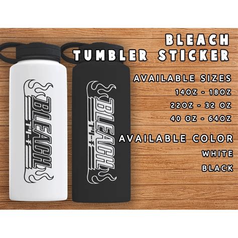 Bleach Logo Tumbler Sticker Bleach Aquaflask Sticker Bleach Decal