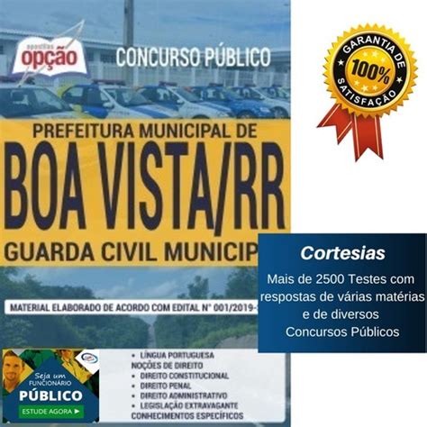 Apostila Prefeitura Boa Vista Rr Guarda Civil Municipal Submarino