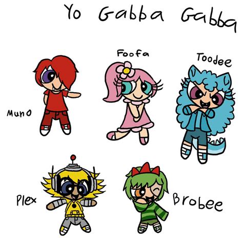 Yo Gabba Gabba My Ppg Version By Marthasatriyoarts On Deviantart