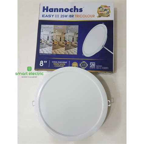 Jual Hannochs Easy Tricolour Watt Lampu Downlight Bulat Led Plafon