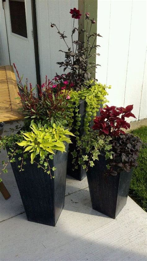 Beautiful Container Garden Flower Ideas Flower Pots Outdoor Tall