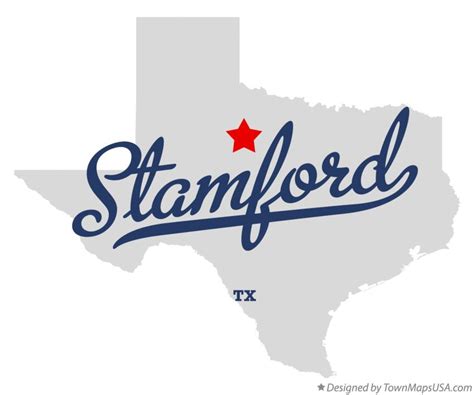 Map of Stamford, TX, Texas