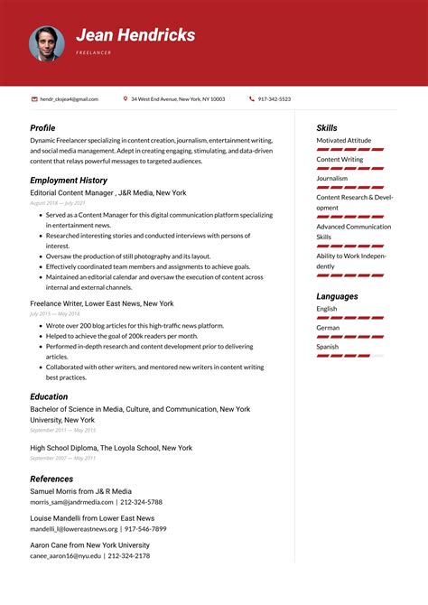 Resume Templates Freelancer Lura Sisile