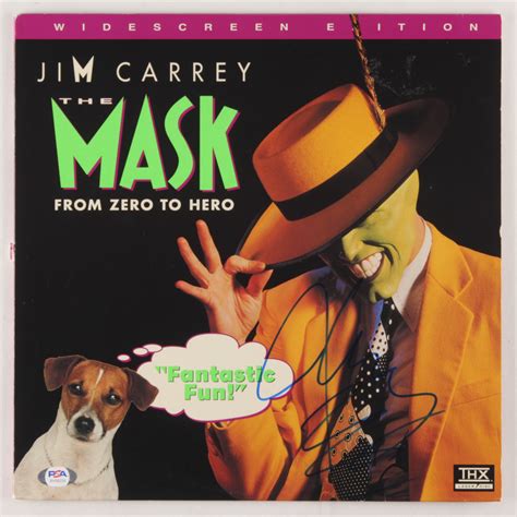 Jim Carrey Signed "The Mask" Vinyl Record Album Cover (PSA COA ...