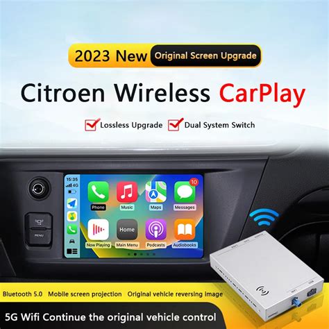 Novo Wifi Sem Fio Apple Carplay Android Auto Para Peugeot Citroen