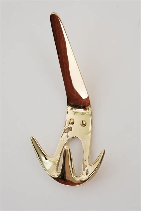 Carl Auböck Model 4903 Polished Brass Hook For Sale At 1stdibs