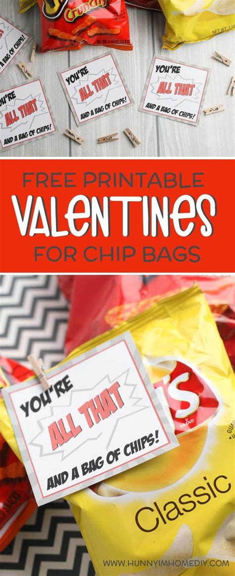 Diy Valentine Cards You Re All That And A Bag Of Chips Diy