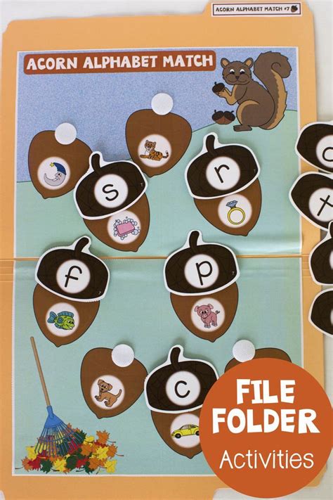 Fall Themed File Folder Activities Make Take Teach File Folder