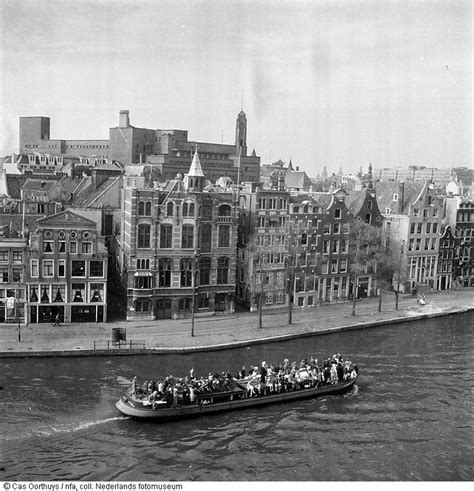 May 1945 Boat With Citizens Of Amsterdam On The River Amstel After