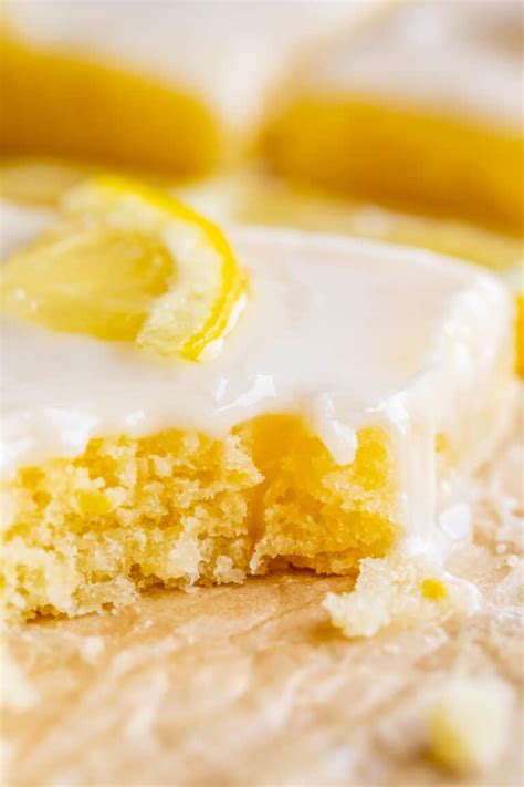 Lemon Sheet Cake With Lemon Glaze The Food Charlatan