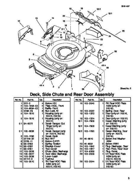 Toro 20019 22-Inch Recycler Lawn Mower Parts Catalog, 2003