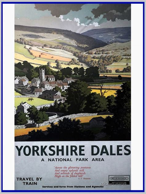 Yorkshire Dales Vintage Travel Poster Poster By Stickart Marek