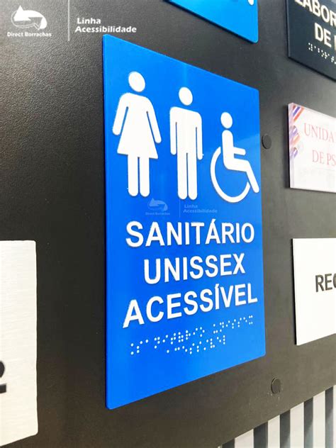 Placas De Sinaliza O Em Braille Direct Borrachas