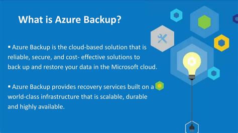 Ppt Microsoft Azure Backup An Overview Powerpoint Presentation