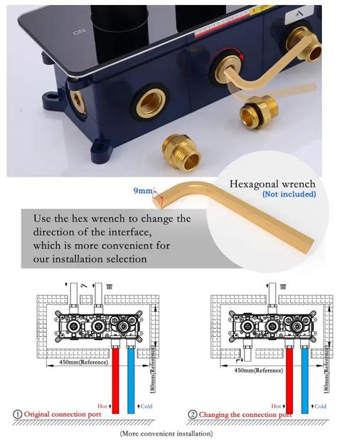 Npysvsss B0bpxzgcv9 2 Way Shower Diverter Thermostatic Valve