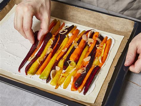 Easy Colorful Carrot Tart With Ricotta Recipe Kitchen Stories