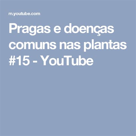 Pragas e doenças comuns nas plantas 15