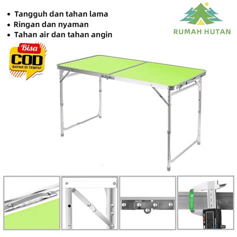 Jual Meja Lipat Portable Meja Lipat Koper HPL Meja Serbaguna Meja Kaki